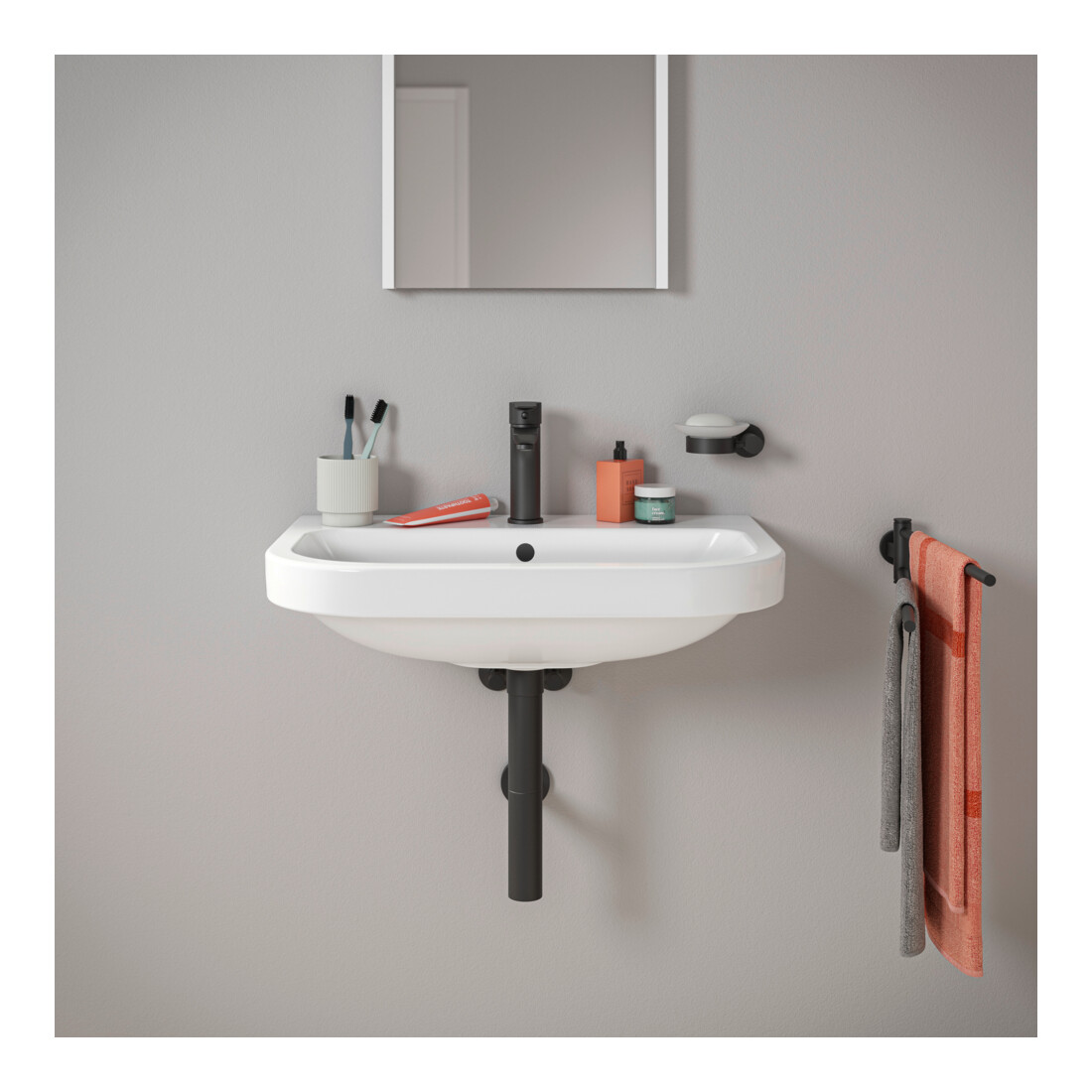 Duravit Lavabo D-Code 65x46 cm, avec trou robinet, trop-plein, blanc
