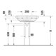 Duravit Lavabo D-Code 65x46 cm, avec trou robinet, trop-plein, blanc