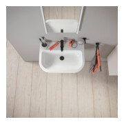 Duravit Lavabo D-Code 65x46 cm, avec trou robinet, trop-plein, blanc-5