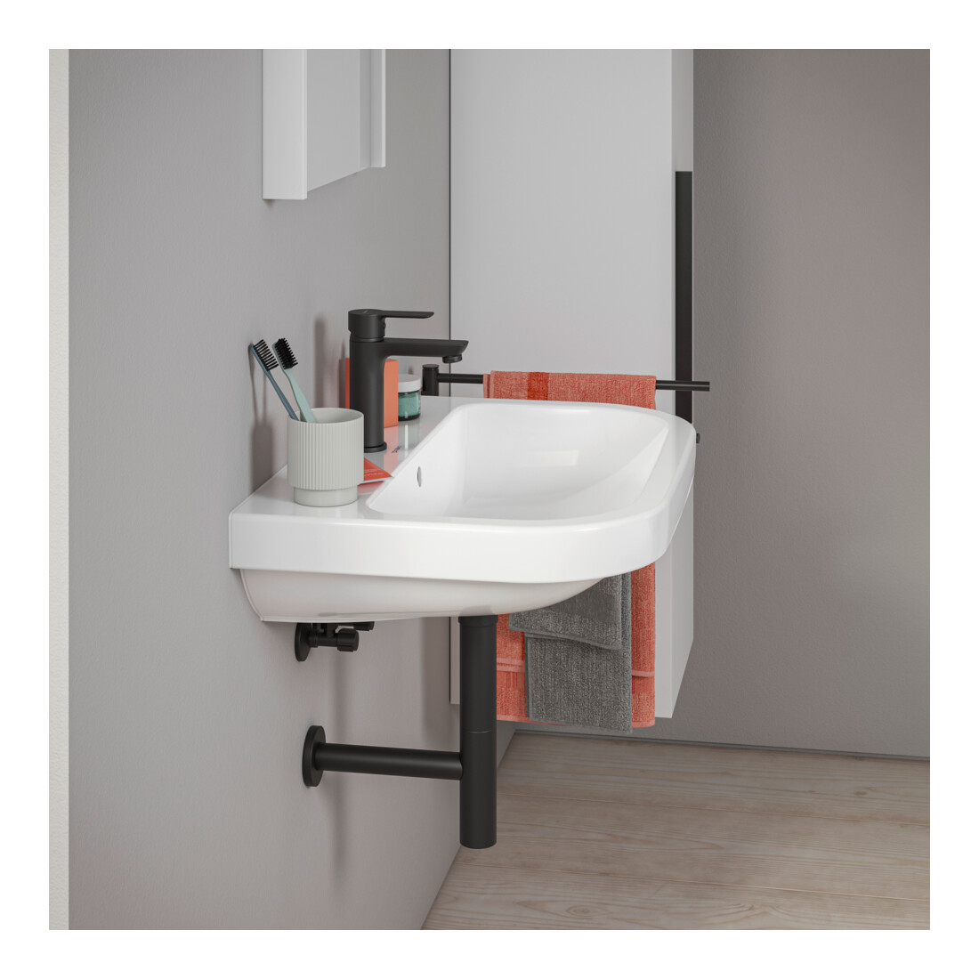 Duravit Lavabo D-Code 65x46 cm, avec trou robinet, trop-plein, blanc