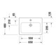 Duravit Lavabo D-Code 65x48 cm, avec trou robinet, trop-plein, blanc-2