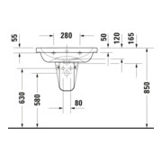 Duravit Lavabo D-Code 65x48 cm, avec trou robinet, trop-plein, blanc-5