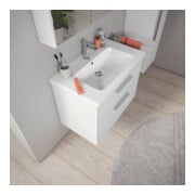 Duravit Lavabo D-Code 80x48 cm, avec trou robinet, trop-plein, blanc-2