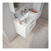 Duravit Lavabo D-Code 80x48 cm, avec trou robinet, trop-plein, blanc-5