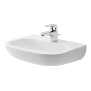 Duravit Lavabo D-Code Med 45x34 cm, avec trop-plein, blanc, avec trou robinet