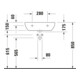 Duravit Lavabo D-Code Med 55x43 cm, avec trou robinet + trou, sans trop-plein, blanc
