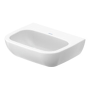 Duravit Lavabo D-Code Med 55x43 cm, sans robinetterie, avec trou de robinet, blanc