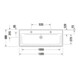 Duravit Lavabo D-Neo 120,5x48 cm, avec trop-plein, trou robinet, blanc brillant, 2 trous robinet