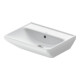 Duravit Lavabo D-Neo 55x44 cm, sans robinet, blanc, trop-plein, trou robinet, blanc-1