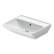 Duravit Lavabo D-Neo 55x44 cm, sans robinet, blanc, trop-plein, trou robinet, blanc