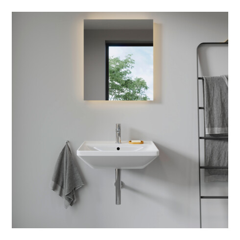 Duravit Lavabo D-Neo 60x44 cm, avec robinetterie, blanc, trou robinet, blanc