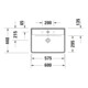 Duravit Lavabo D-Neo 60x44 cm, sans robinet, blanc, trou de robinet, blanc