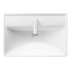Duravit Lavabo D-Neo 65x44 cm, avec robinetterie, blanc, installation suspendue, trou de robinet, blanc-1