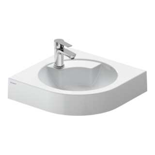 Duravit Lavabo d’angle Architec 63,5x54 cm, avec trop-plein, blanc
