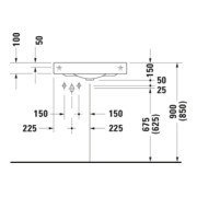 Duravit Lavabo d’angle Architec 63,5x54 cm, avec trop-plein, blanc-5