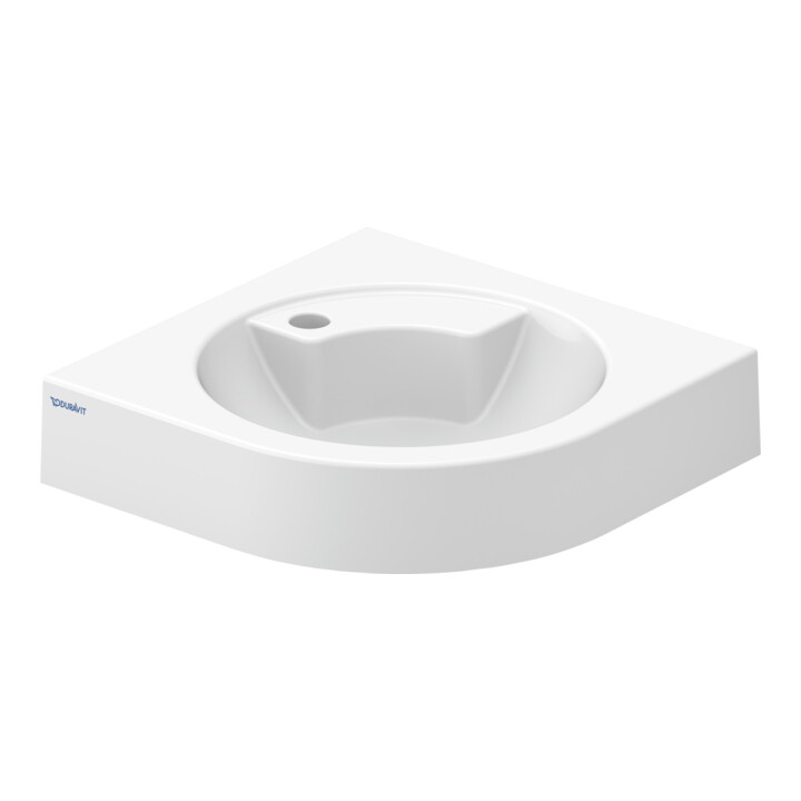 Duravit Lavabo d’angle Architec 63,5x54 cm, avec trop-plein, blanc