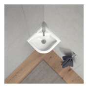 Duravit Lavabo d’angle Starck 3 43x38 cm, avec trop-plein, blanc-2