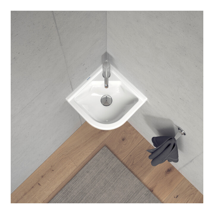Duravit Lavabo d’angle Starck 3 43x38 cm, avec trop-plein, blanc