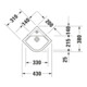 Duravit Lavabo d’angle Starck 3 43x38 cm, avec trop-plein, blanc