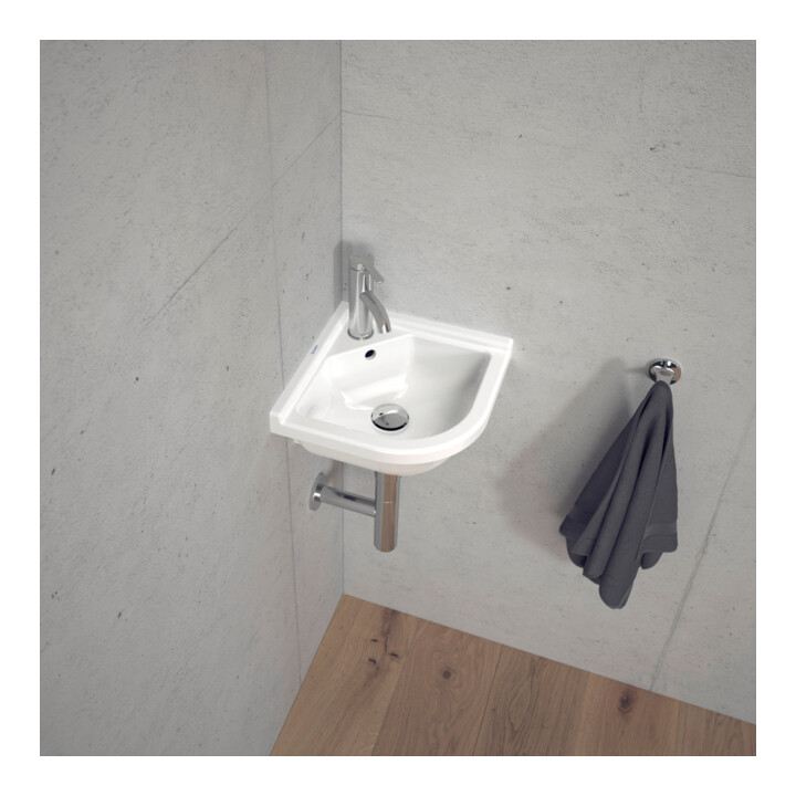 Duravit Lavabo d’angle Starck 3 43x38 cm, avec trop-plein, blanc
