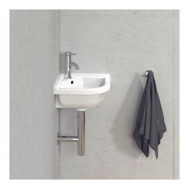 Duravit Lavabo d’angle Starck 3 43x38 cm, avec trop-plein, blanc