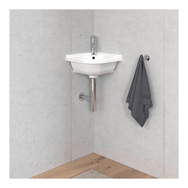 Duravit Lavabo d’angle Starck 3 43x38 cm, avec trop-plein, blanc