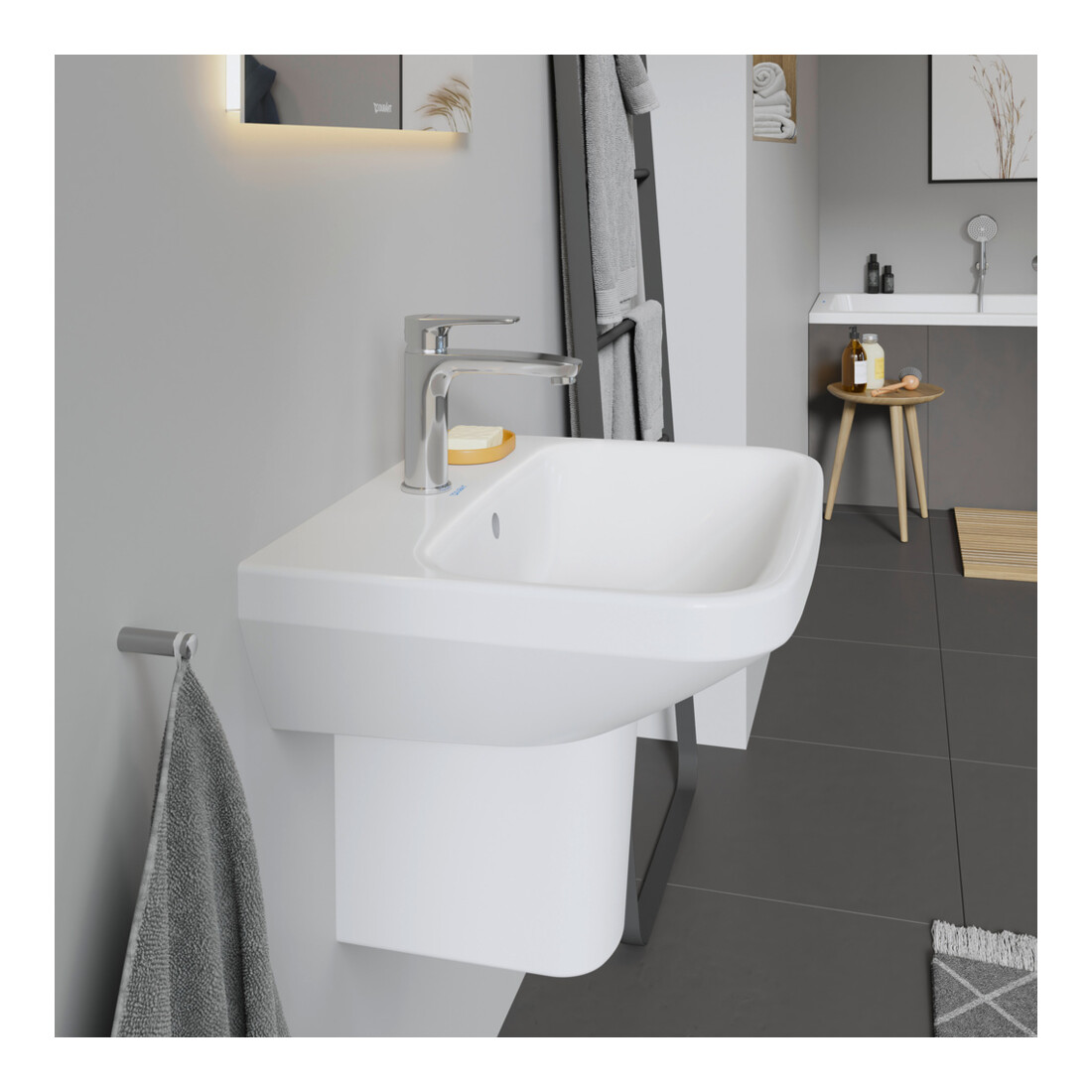 Duravit Lavabo DuraStyle 55x44 cm, blanc, m HL, ÜL, plan robinetterie