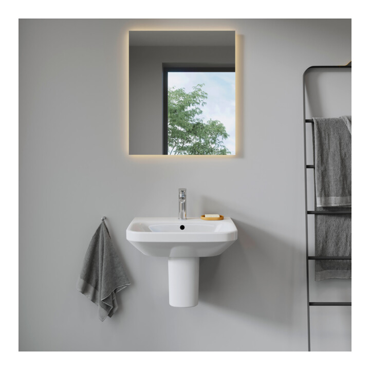 Duravit Lavabo DuraStyle 55x44 cm, blanc, m HL, ÜL, plan robinetterie