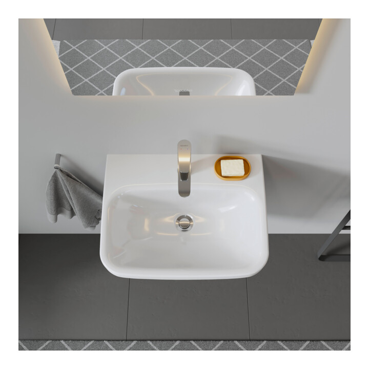 Duravit Lavabo DuraStyle 55x44 cm, blanc, m HL, ÜL, plan robinetterie