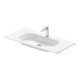 Duravit Lavabo DuroCast Plus Sivida 102x48,5 cm, avec trou de robinet, blanc mat soyeux-1