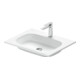 Duravit Lavabo DuroCast Plus Sivida 62x48,5 cm, avec trou robinet, blanc mat soyeux-1