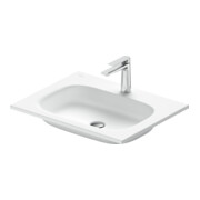 Duravit Lavabo DuroCast Plus Sivida 62x48,5 cm, avec trou robinet, blanc mat soyeux