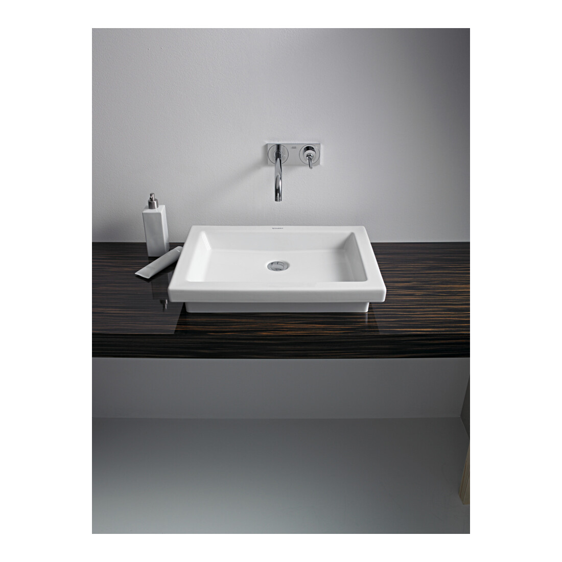 Duravit Lavabo encastré 2nd floor 58x41,5 cm, encastr. face, sans trop-plein, blanc