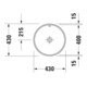 Duravit Lavabo encastré Architec d 40 cm, EB v unt, s. trou rob., HLB, c/ trop-plein, blanc-2