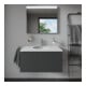 Duravit Lavabo encastré Architec d 40 cm, EB v unt, s. trou rob., HLB, c/ trop-plein, blanc