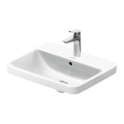 Duravit Lavabo encastré No. 1 55x43,5 cm, EB v ob, m HL, ÜL, HLB, blanc