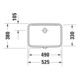 Duravit Lavabo encastré No. 1 EB H I P, fermé, blanc-3
