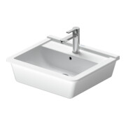 Duravit Lavabo encastré Starck 3 56x46,5 cm, EB v ob, avec HL, ÜL, HLB, blanc