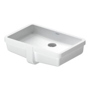 Duravit Lavabo encastré Vero 48,5x31,5 cm, EB dessous, sans trou robinet, avec trop-plein, blanc