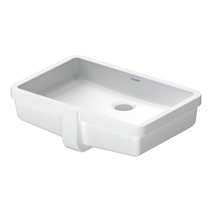Duravit Lavabo encastré Vero 48,5x31,5 cm, EB dessous, sans trou robinet, avec trop-plein, blanc
