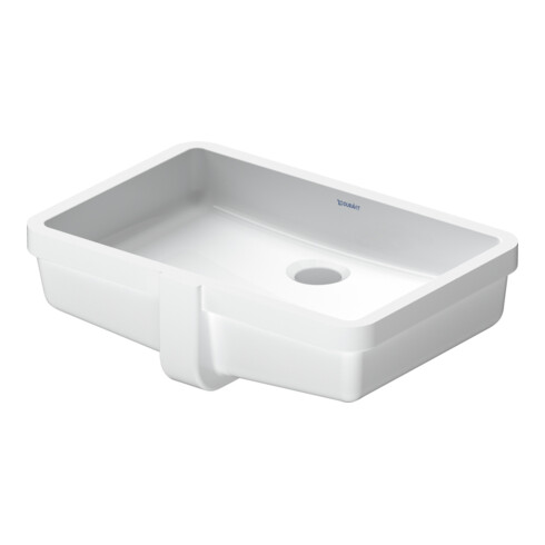 Duravit Lavabo encastré Vero 48,5x31,5 cm, EB dessous, sans trou robinet, avec trop-plein, blanc