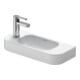 Duravit Lavabo Happy D.2 50x22 cm, sans trop-plein, avec vidage, vidage à droite, blanc-1