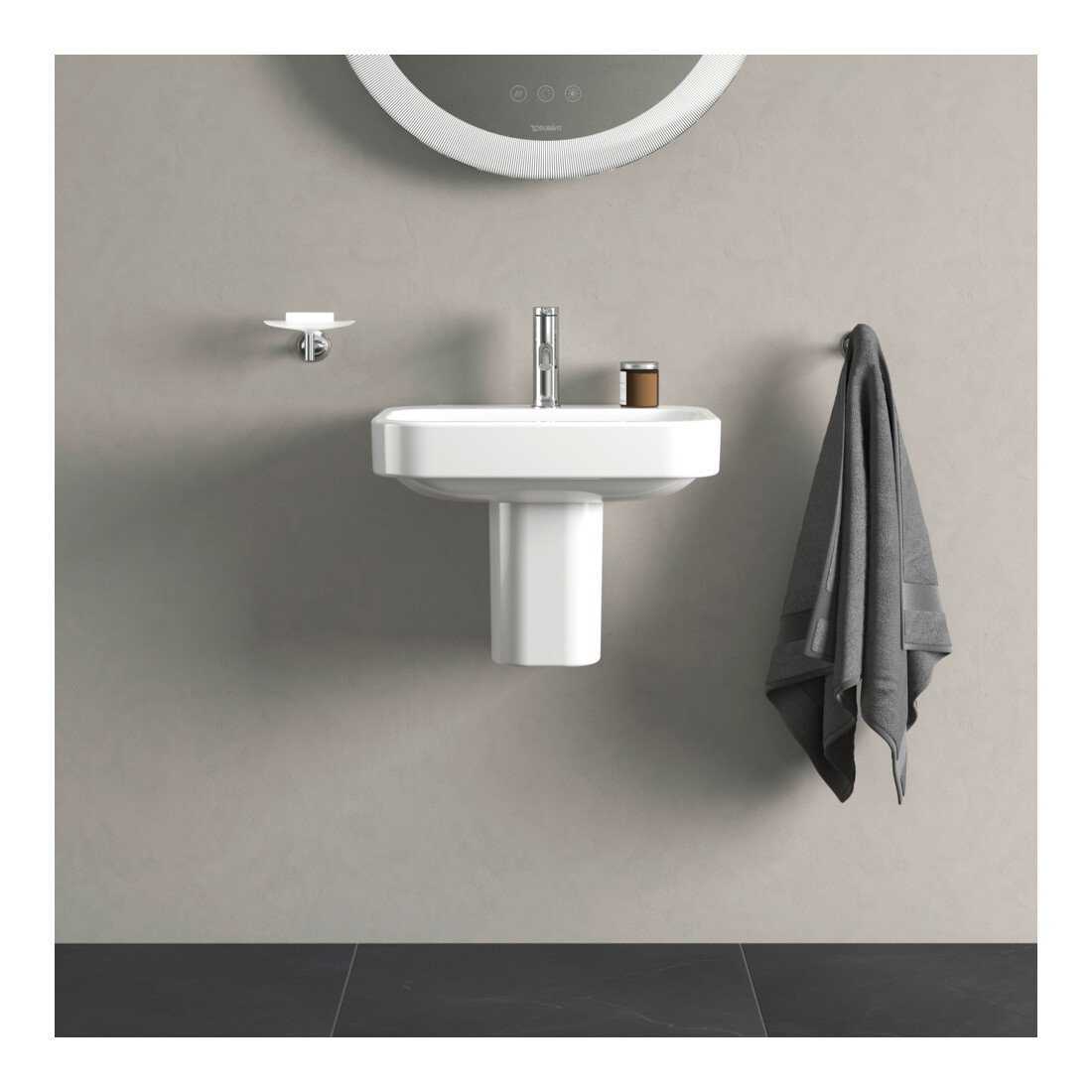 Duravit Lavabo Happy D.2 50x36 cm, avec trop-plein, blanc