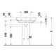 Duravit Lavabo Happy D.2 60x47,5 cm, blanc, m HL, ÜL, plan vasque avec trou robinet