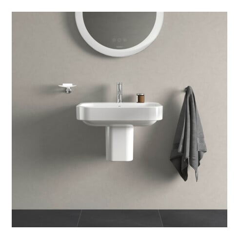 Duravit Lavabo Happy D.2 60x47,5 cm, blanc, m HL, ÜL, plan vasque avec trou robinet
