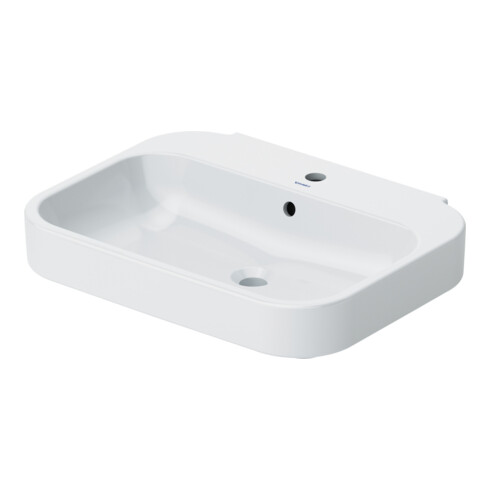 Duravit Lavabo Happy D.2 65x49,5 cm, blanc, avec trop-plein, 1 trou robinet
