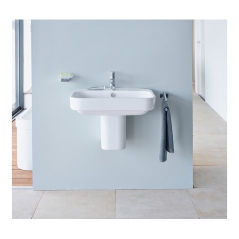 Duravit Lavabo Happy D.2 65x49,5 cm, blanc, avec trop-plein, 1 trou robinet