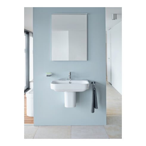 Duravit Lavabo Happy D.2 65x49,5 cm, blanc, avec trop-plein, 1 trou robinet