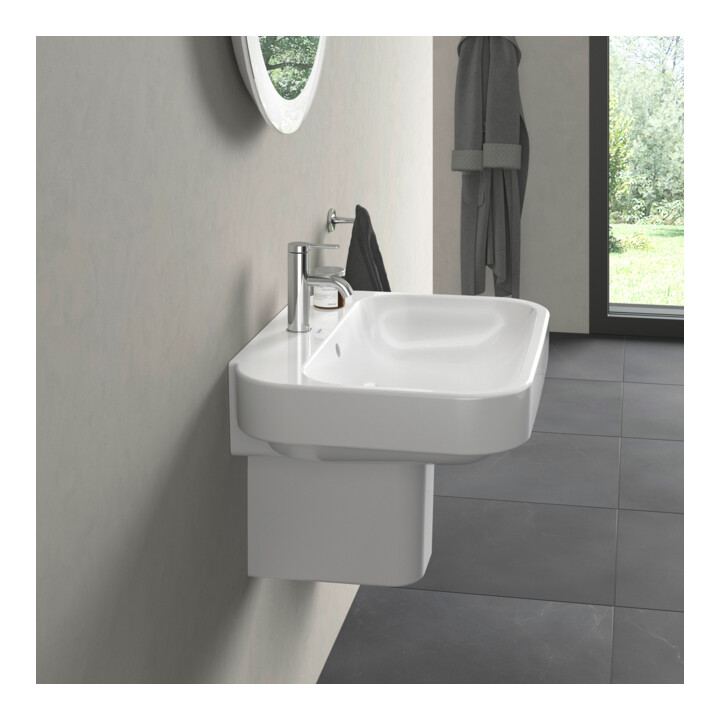Duravit Lavabo Happy D.2 65x49,5 cm, blanc, avec trop-plein, 1 trou robinet