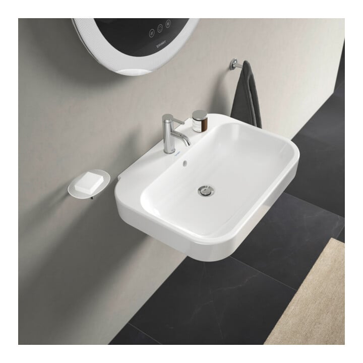Duravit Lavabo Happy D.2 65x49,5 cm, blanc, avec trop-plein, 1 trou robinet
